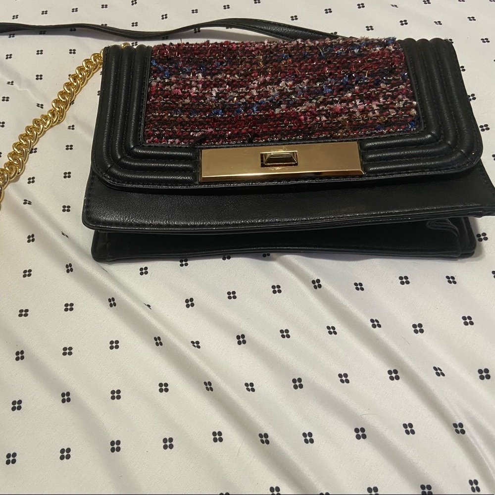 Tweed front Aldo crossbody bag